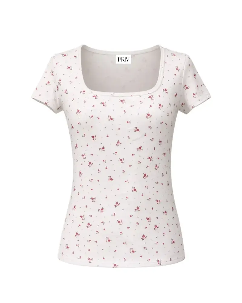 Pippa Floral Tee | Red