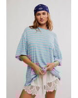 Free People All Love Stripe Pocket Tee | Blue
