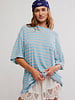 Free People All Love Stripe Pocket Tee | Blue