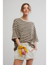 Free People All Love Stripe Pocket Tee | Tea
