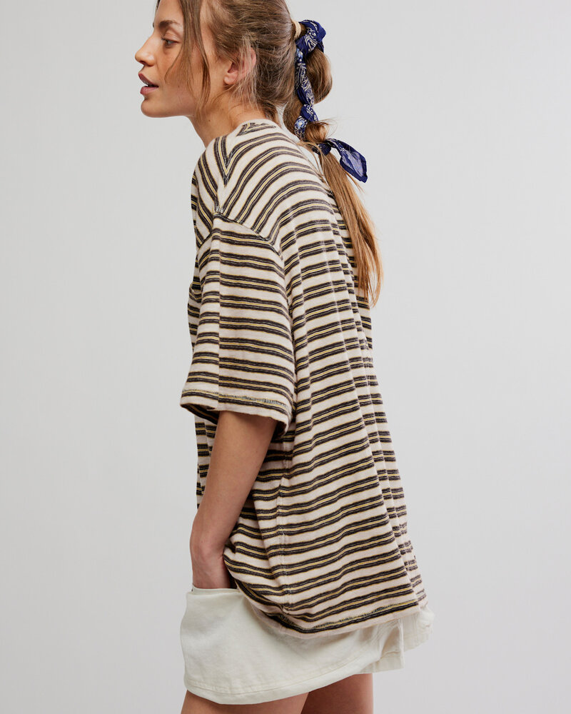 Free People All Love Stripe Pocket Tee | Tea