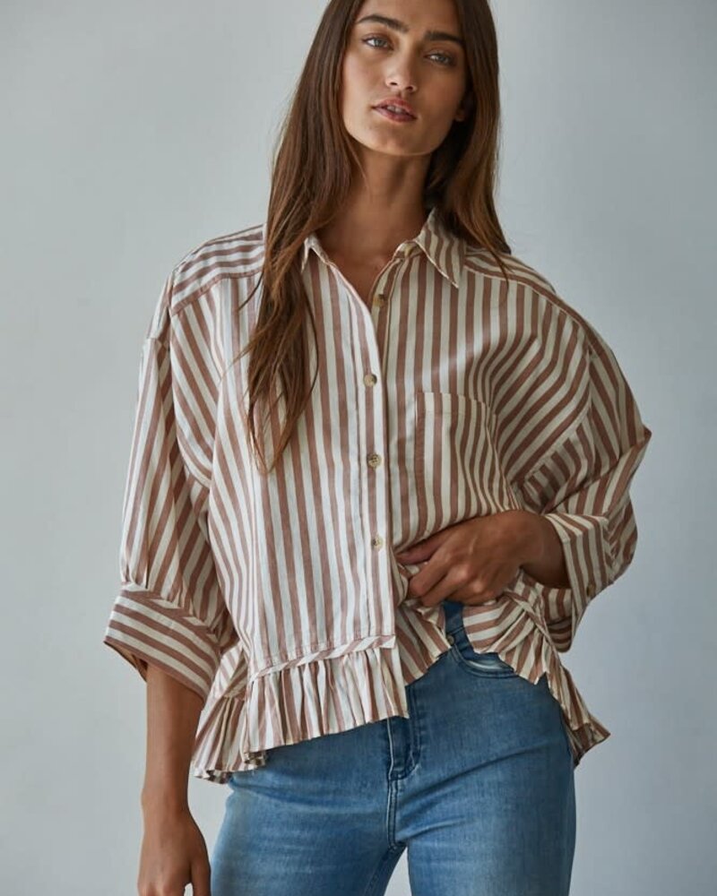 Kensington Shirt Top | Rust