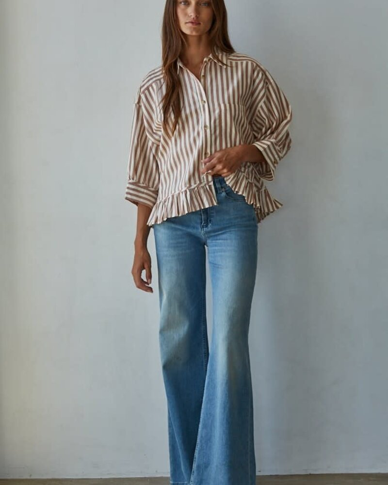 Kensington Shirt Top | Rust