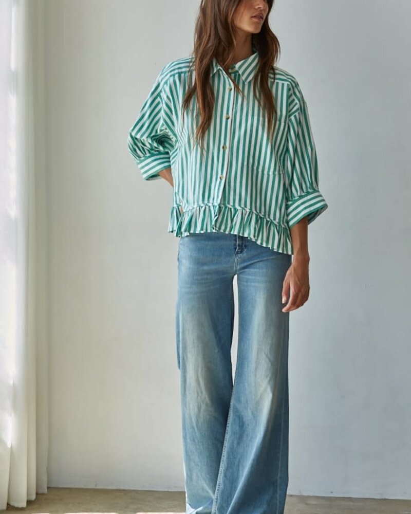 Kensington Shirt Top | Green