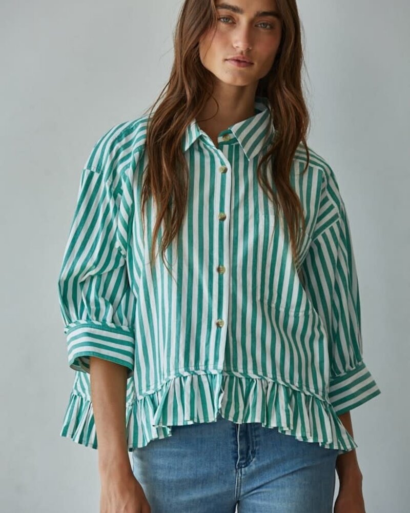 Kensington Shirt Top | Green