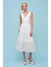 Astrid Ellisse Dress | White