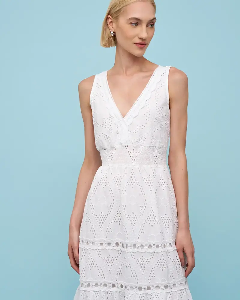 Astrid Ellisse Dress | White