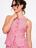 Kennedy Stripe Vest | Pink