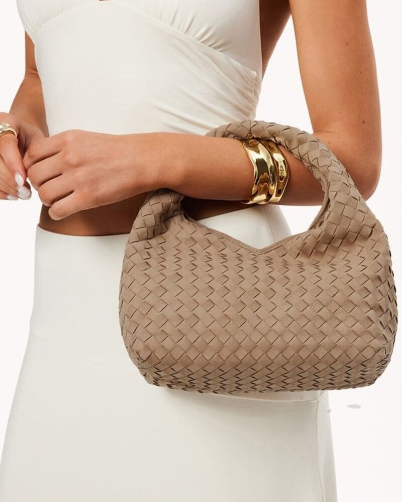 Solene Woven Handle Bag | Bone