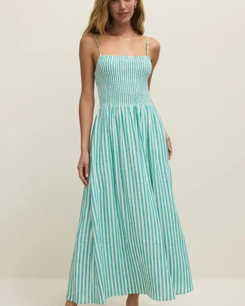 Z Supply Bayside Stripe Linen Maxi Dress