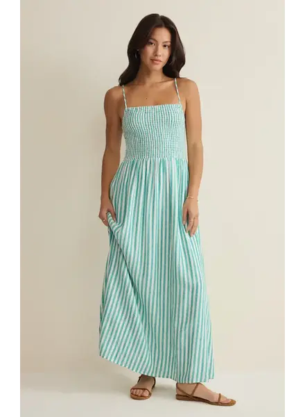 Z Supply Bayside Stripe Linen Maxi Dress
