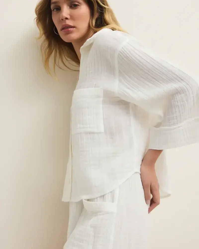 Z Supply Helena Airy Button Up