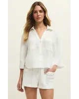 Z Supply Helena Airy Button Up