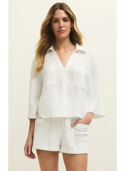 Z Supply Helena Airy Button Up