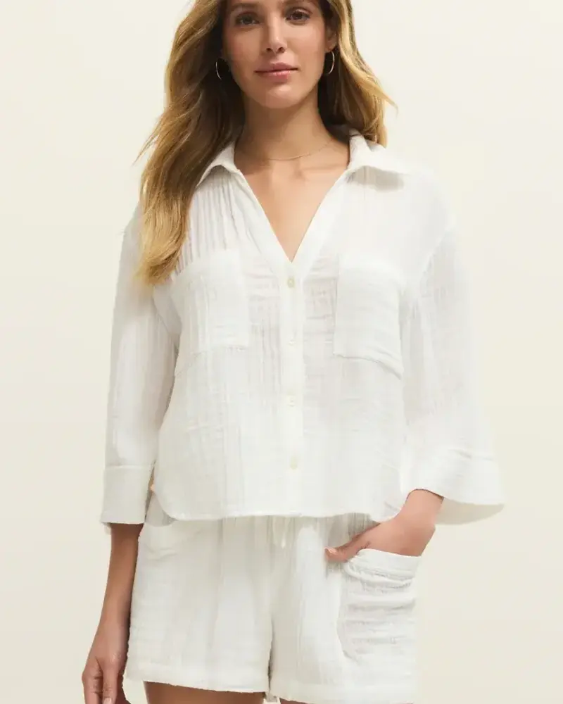Z Supply Helena Airy Button Up
