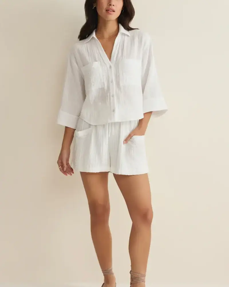 Z Supply Helena Airy Button Up