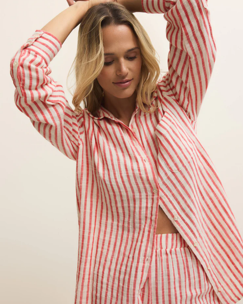 Z Supply Saturdays Shirt | Crimson Crush