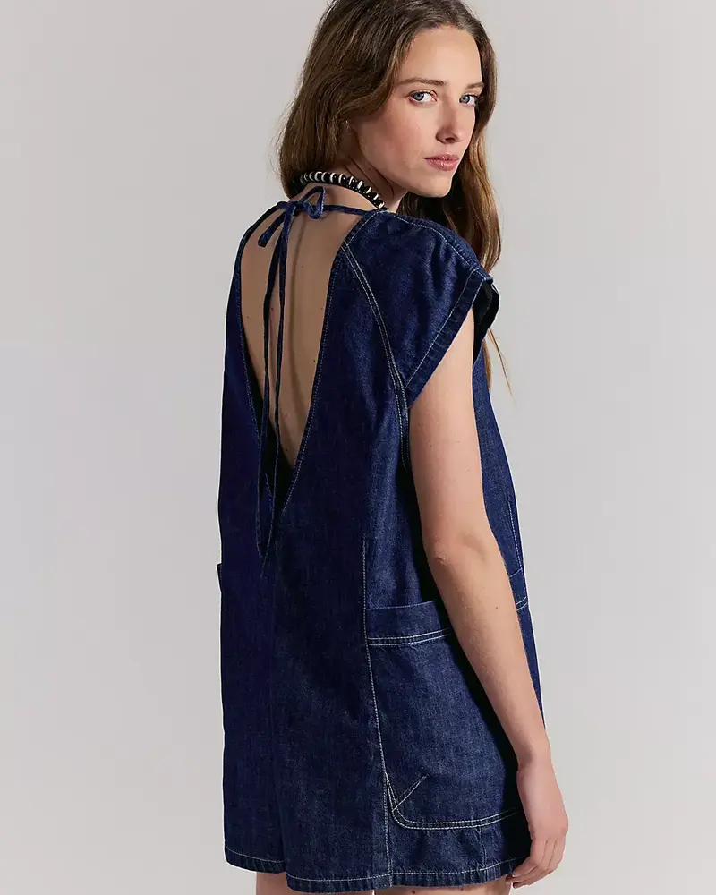Free People Free Fall Denim Romper
