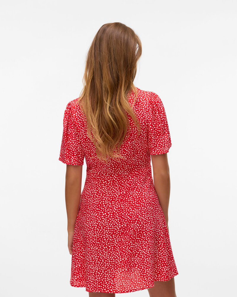 Vero Moda Alba Midi Dress | Red