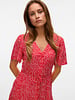 Vero Moda Alba Midi Dress | Red