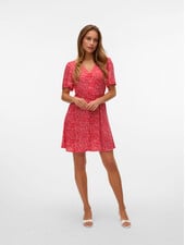 Vero Moda Alba Midi Dress | Red