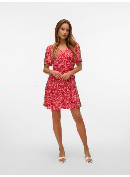 Vero Moda Alba Midi Dress | Red