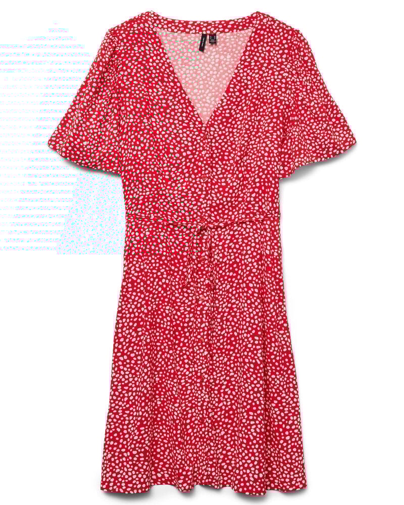 Vero Moda Alba Midi Dress | Red