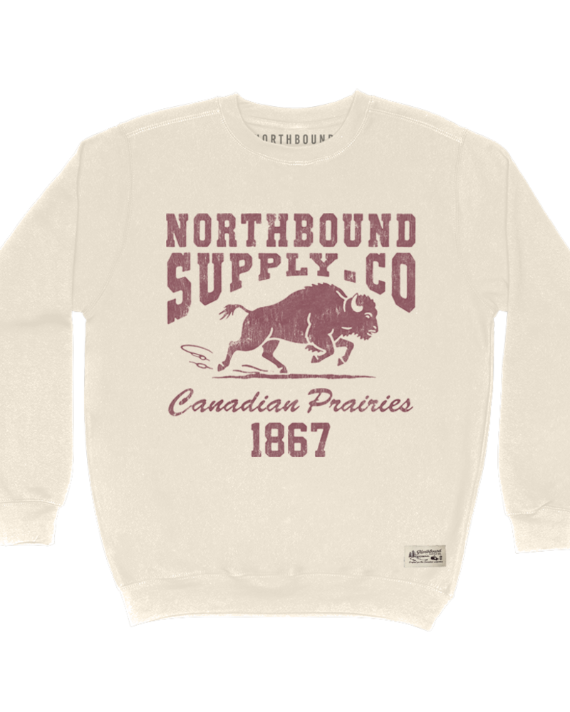 Northbound Supply Prairie Bison Crewneck Sweater