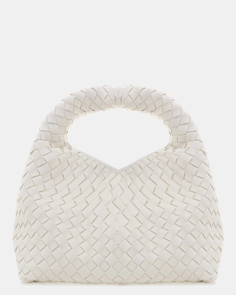 Solene Woven Handle Bag | Bone