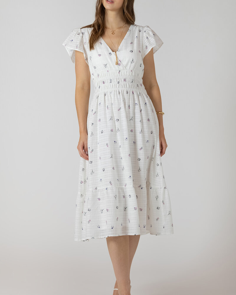 Eden Dainty Flower Wrap Dress