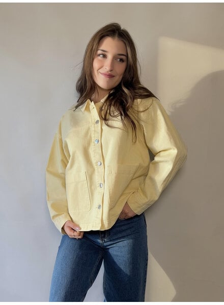 Vero Moda Jamie Denim Shacket | Mellow Yellow