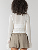 Audrey Crochet Cardigan | Cream