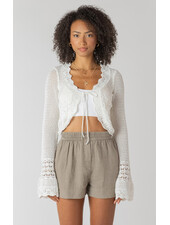 Audrey Crochet Cardigan | Cream