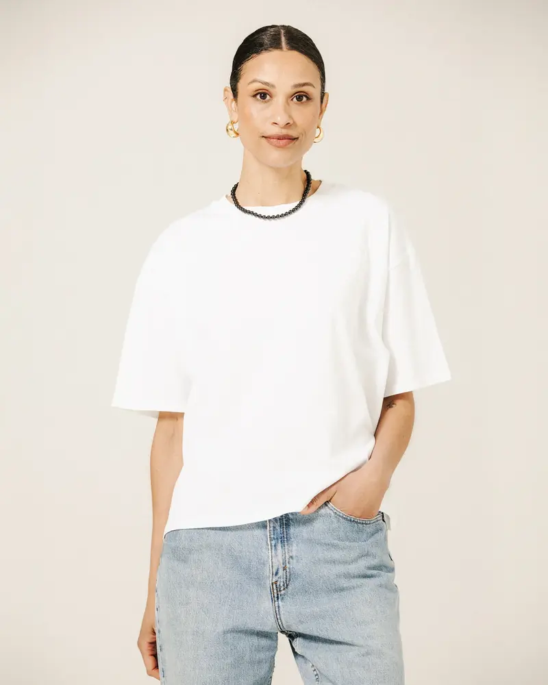 Boxy Tee | White