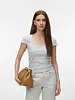 Vero Moda Chloe Scoop T-Shirt | Grey