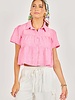 Polly Pink Tiered Blouse