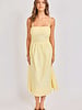 Butter Yellow Embroidered Dress