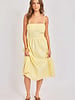 Butter Yellow Embroidered Dress