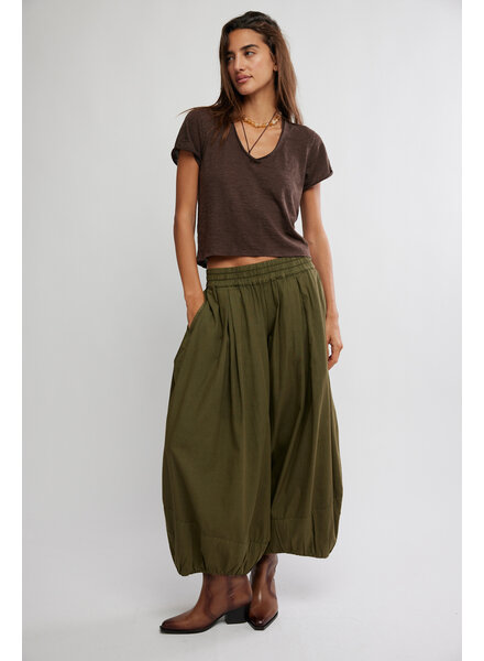 Free People Moonflower Pull-On Balloon Pants | Sage