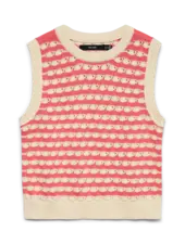 Vero Moda Kendal Knit Vest | Coral