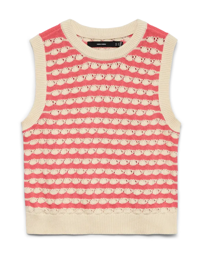 Vero Moda Kendal Knit Vest | Coral