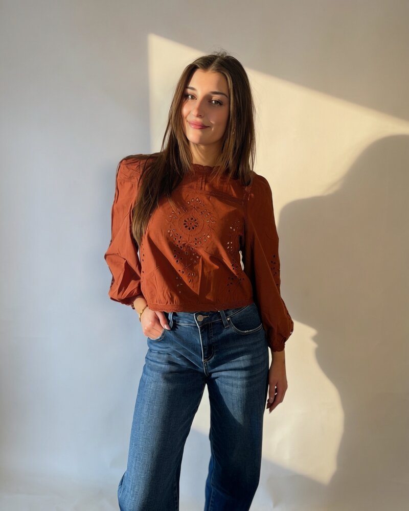 Ayla Blouse | Rust