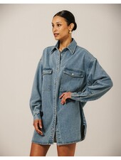 'Shania' Denim Jacket | Light Blue Denim