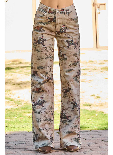 Cowboy Wide Leg Jeans