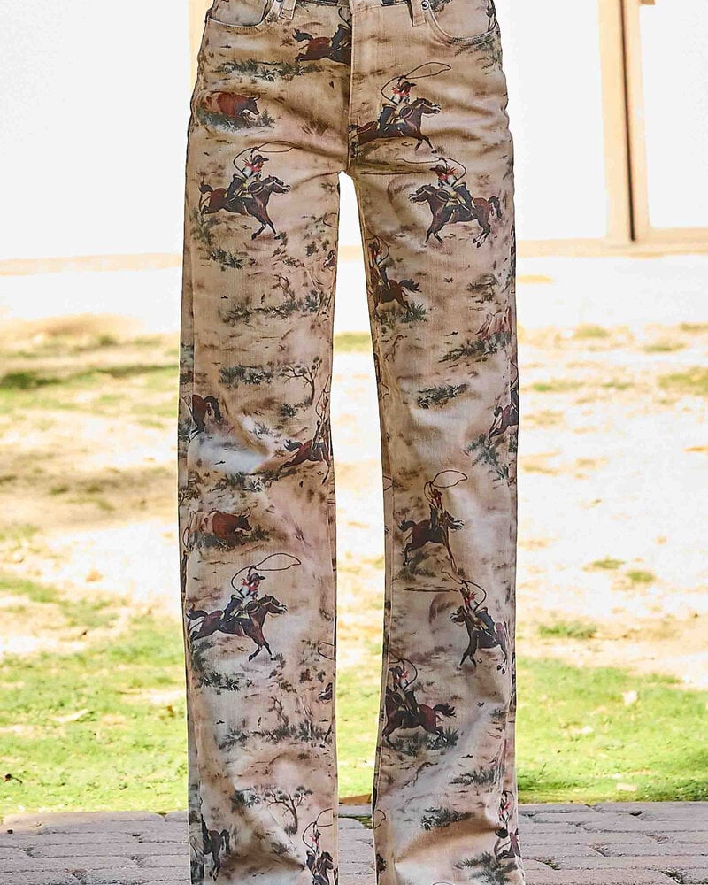 Cowboy Wide Leg Jeans