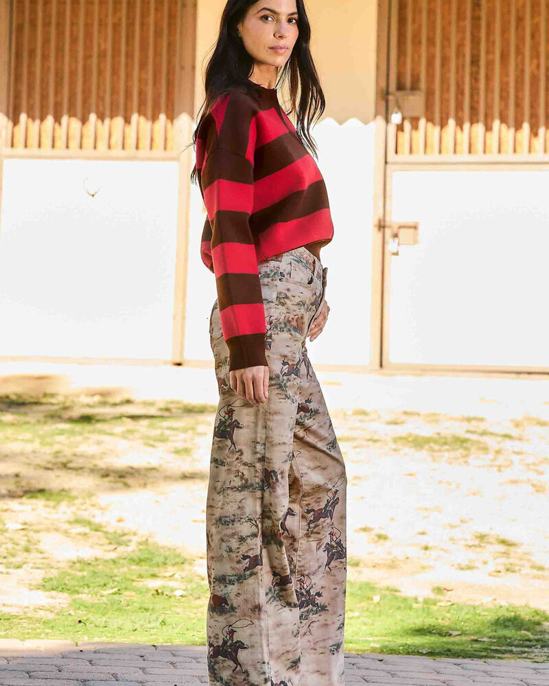 Cowboy Wide Leg Jeans