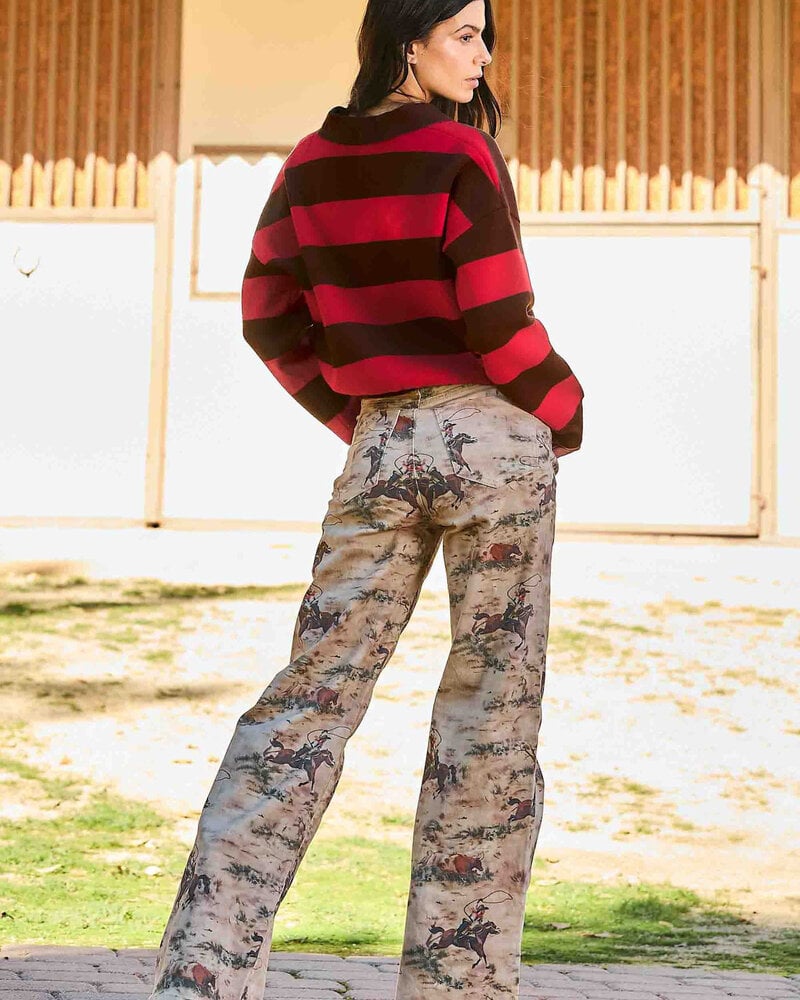 Cowboy Wide Leg Jeans