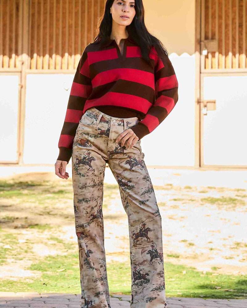 Cowboy Wide Leg Jeans