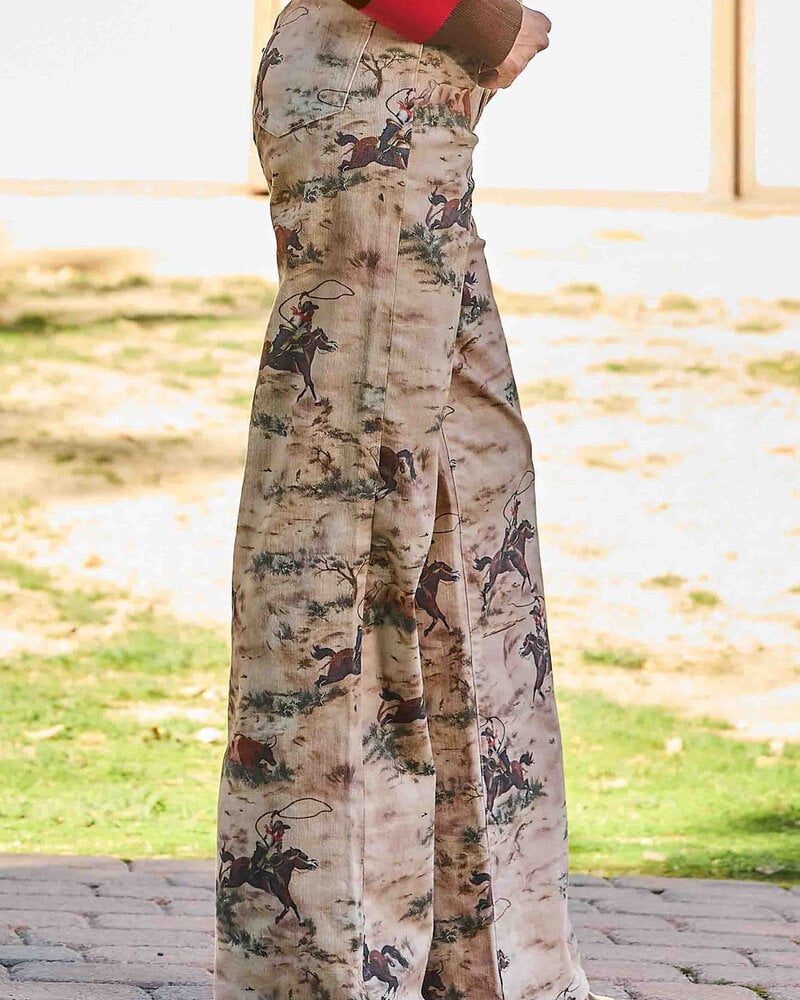 Cowboy Wide Leg Jeans