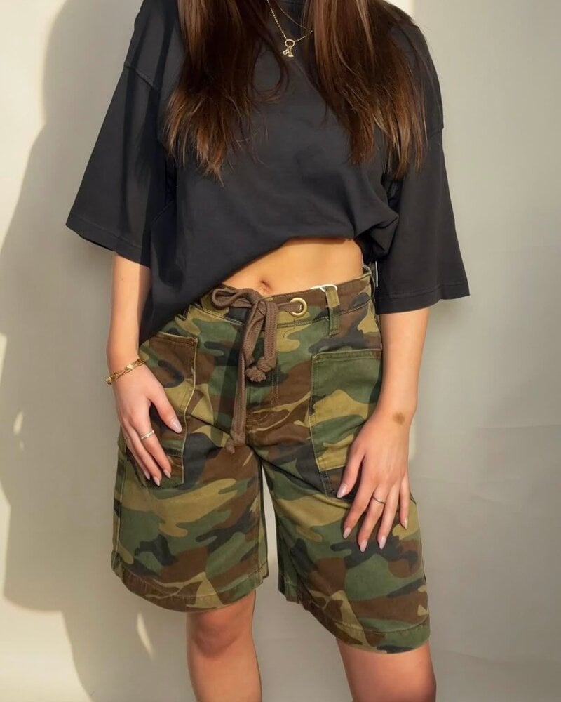 Shelley Slouchy Short | Camo